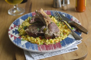 pilavlı Kuzu pirzola