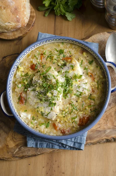 Guisado de peixe estilo siciliano — Fotografia de Stock