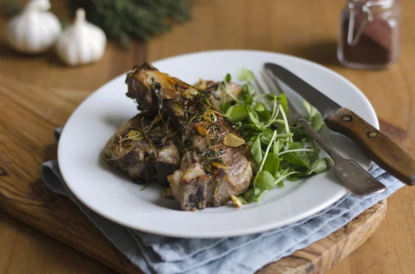 Chuletas de cordero a la plancha — Foto de Stock