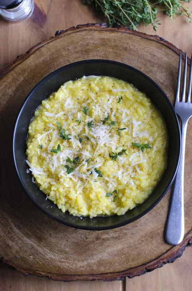 Risotto com queijo ralado — Fotografia de Stock