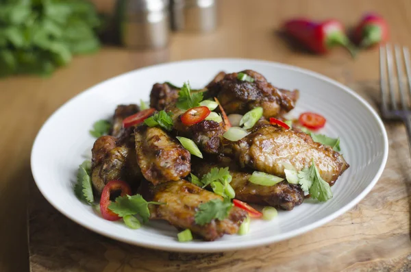 Alitas de pollo barbacoa — Foto de Stock