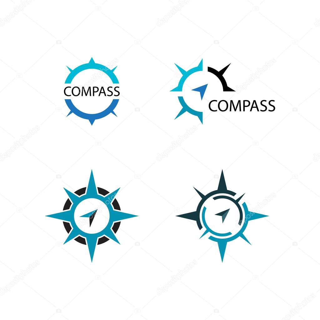 Compass Logo Template vector icon illustration design