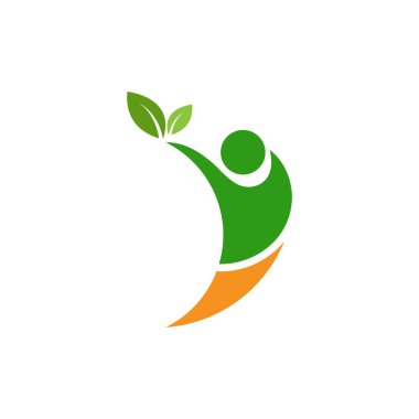 Sağlıklı Yaşam Logosu şablon vektör simgesi