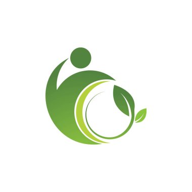 Sağlıklı Yaşam Logosu şablon vektör simgesi