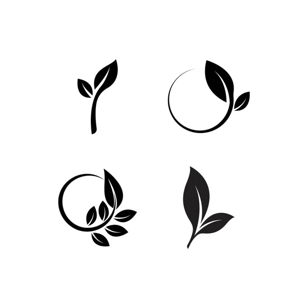 Leaf Logo Ecology Nature Element Vector Icon — Stock Vector