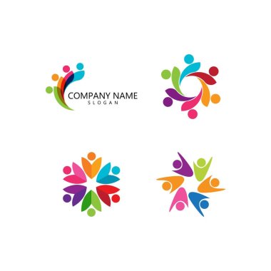 Evlat Edinme ve Toplum Bakımı Logo şablonu vektörü