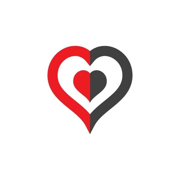 Серце Логотип Шаблон Векторні Ілюстрації — стоковий вектор