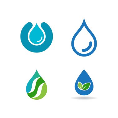 su damlası logo simgesi vektör illüstrasyon tasarımı