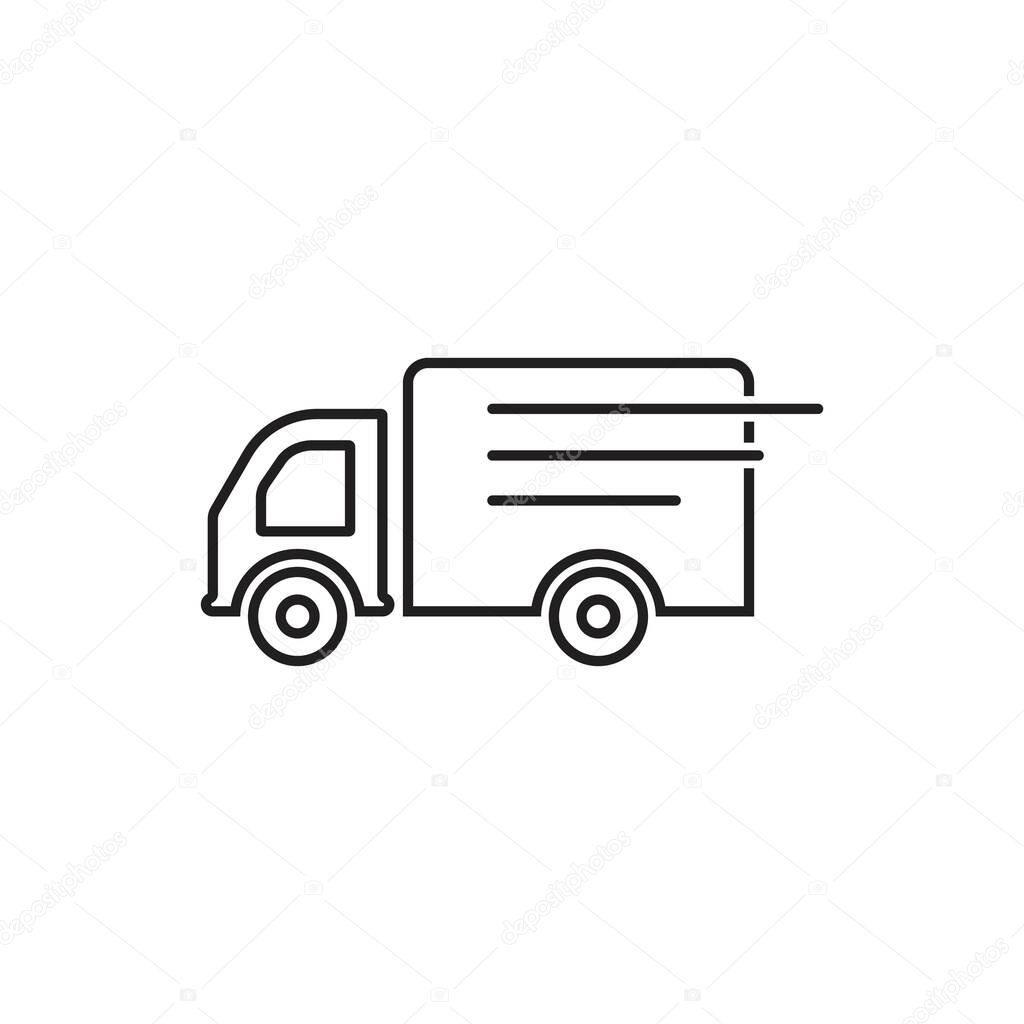 fast delivery logo icon vector design