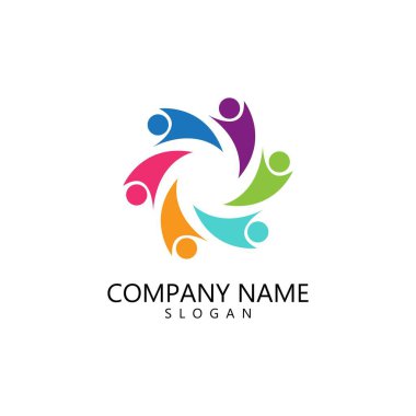 Evlat Edinme ve Toplum Bakımı Logo şablonu vektörü