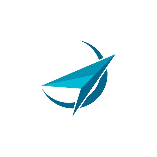 Flecha Ilustración Logotipo Vector Plantilla — Vector de stock