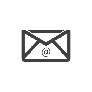 Posta logo vektör şablonu simgesi