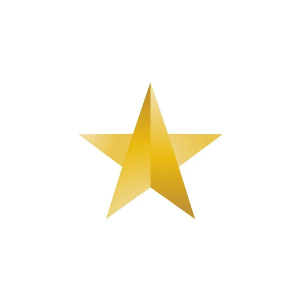 Stern Funkeln Gold Template Vektor Symbol Illustration Design — Stockvektor