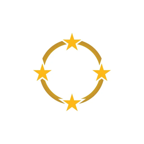 Конструкция Векторной Иконки Звёздного Золота — стоковый вектор