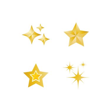 Yıldız Logosu Şablonu vektör illüstrasyon tasarımı