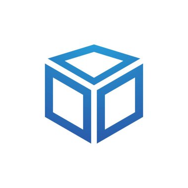 Küp iş vektör simgesi çizimi