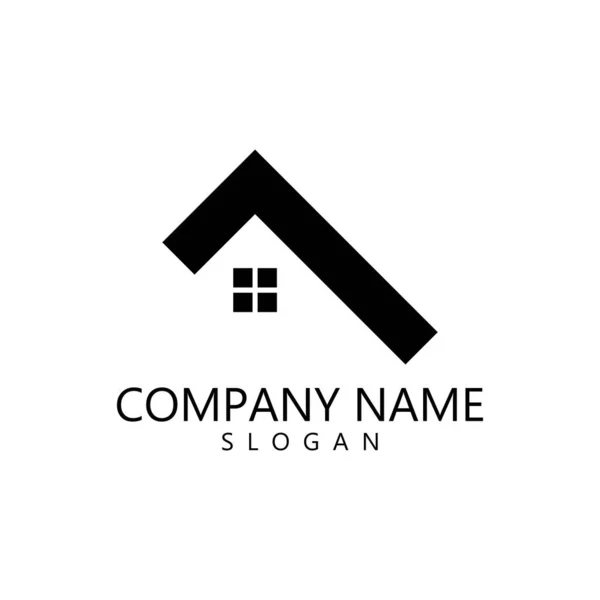 Imobiliário Logotipo Modelo Imobiliário — Vetor de Stock