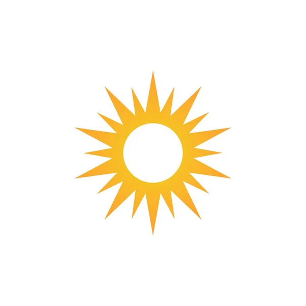 Šablona Vektorové Ikony Loga Zobrazení Slunce — Stockový vektor