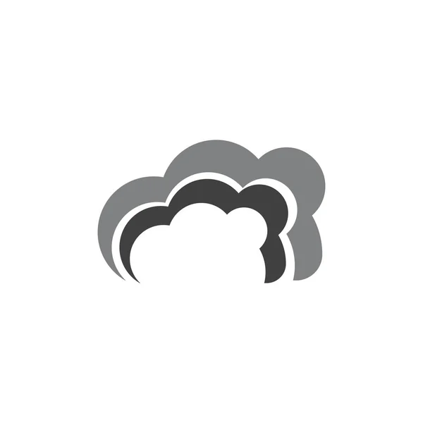 Nube Logo Vector Icono Plantilla — Archivo Imágenes Vectoriales