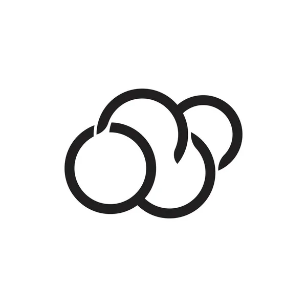Векторный Шаблон Логотипа Облака — стоковый вектор