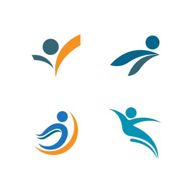 Sağlıklı Yaşam Logosu şablon vektör simgesi