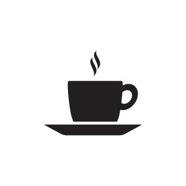 kahve camı logo şablonu vektörü 