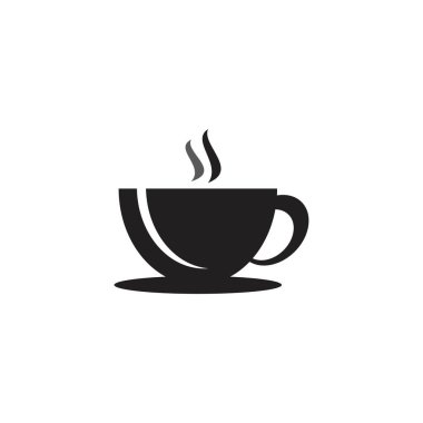 kahve camı logo şablonu vektörü 