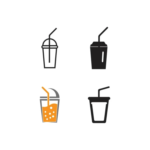 Café Verre Tasse Vecteur Icône Illustration — Image vectorielle