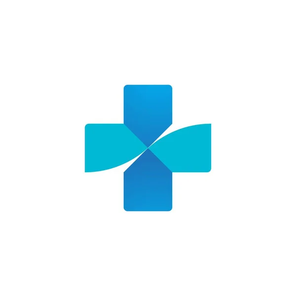 Здоров Медичний Шаблон Логотипу Векторний Дизайн Ілюстрації — стоковий вектор
