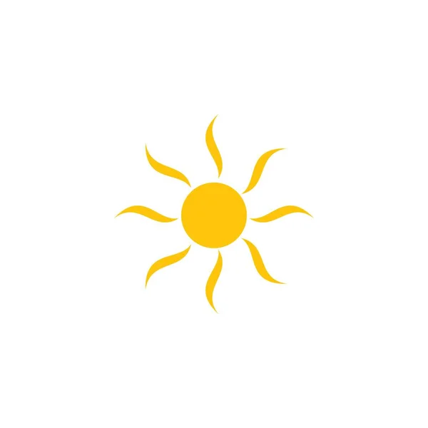 Modelo Ícone Vetor Logotipo Ilustração Solar — Vetor de Stock