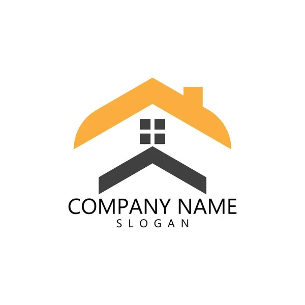 Property Logo Template Vector Icon Illustration — Stock Vector