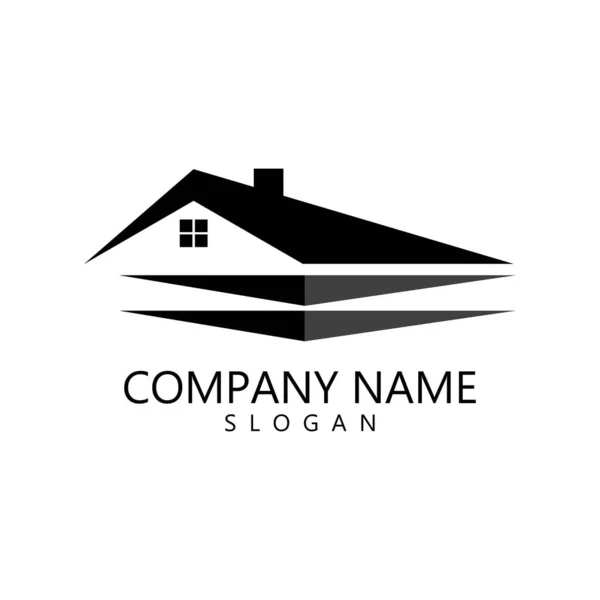 Property Logo Template Vector Icon Illustration — Stock Vector