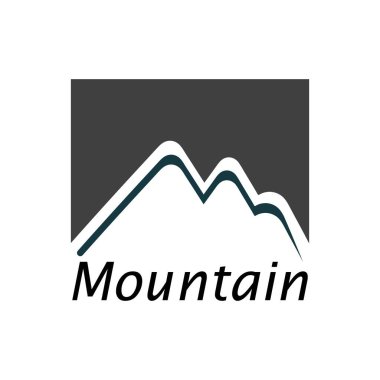 Dağ simgesi Logo İş Şablonu Vektörü