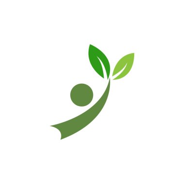 Sağlıklı Yaşam Logosu şablon vektör simgesi