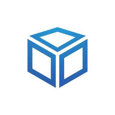 Küp iş vektör simgesi çizimi