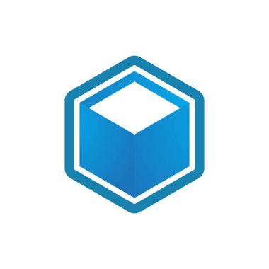 Küp iş vektör simgesi çizimi