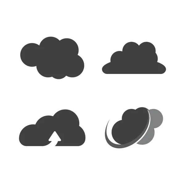 Cloud Logo Vector Icon Template — Stock Vector