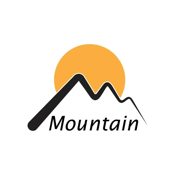 Icône Montagne Logo Business Template Vecteur — Image vectorielle