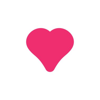 Kalp Logosu Şablonu vektör çizimi