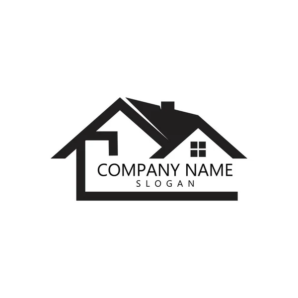 Imobiliário Logotipo Modelo Imobiliário — Vetor de Stock