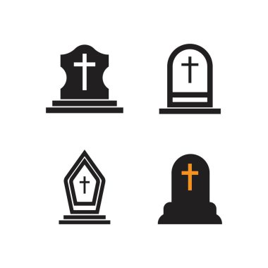 Mezar taşı logo resimleme tasarımı