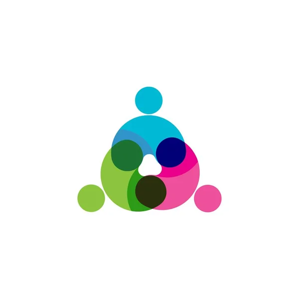 Adoption Und Gemeinschaftspflege Logo Template Vektor — Stockvektor