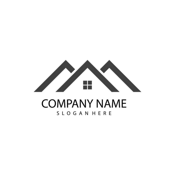 Property Logo Template Real Estate — Stock Vector