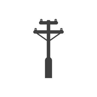 güç direği logo vektör çizimi