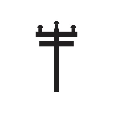 güç direği logo vektör çizimi