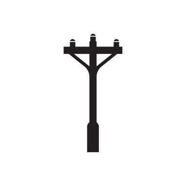 güç direği logo vektör çizimi