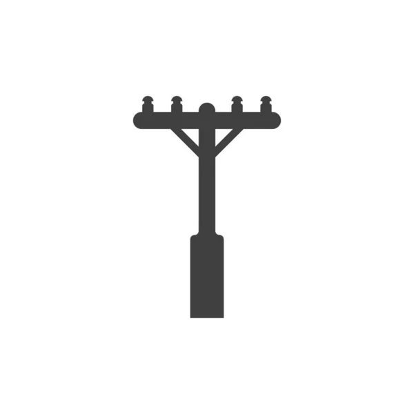 Power Pole Logo Vector Pictogram Illustratie — Stockvector