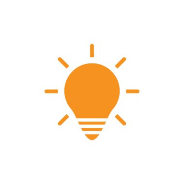 Ampul logo vektör resimleme şablonu