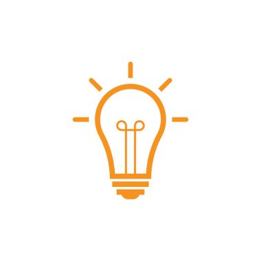 Ampul logo vektör resimleme şablonu