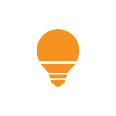 Ampul logo vektör resimleme şablonu